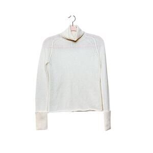 Banana Republic Ivory Wool Alpaca Turtleneck Sweater Women’s Small Lightweight